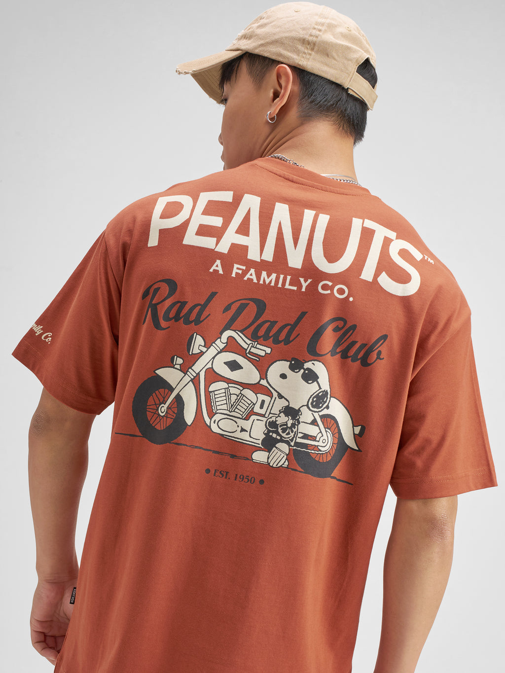 Highlander Men Brown Peanuts Printed Round Neck T-Shirt - Brown - Image 1