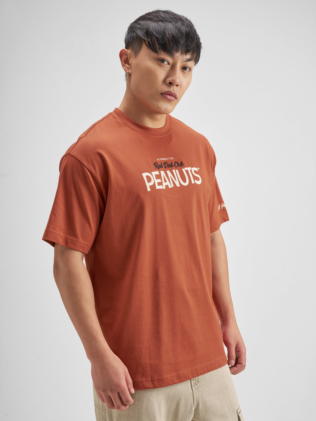 Highlander Men Brown Peanuts Printed Round Neck T-Shirt - Brown - Image 6