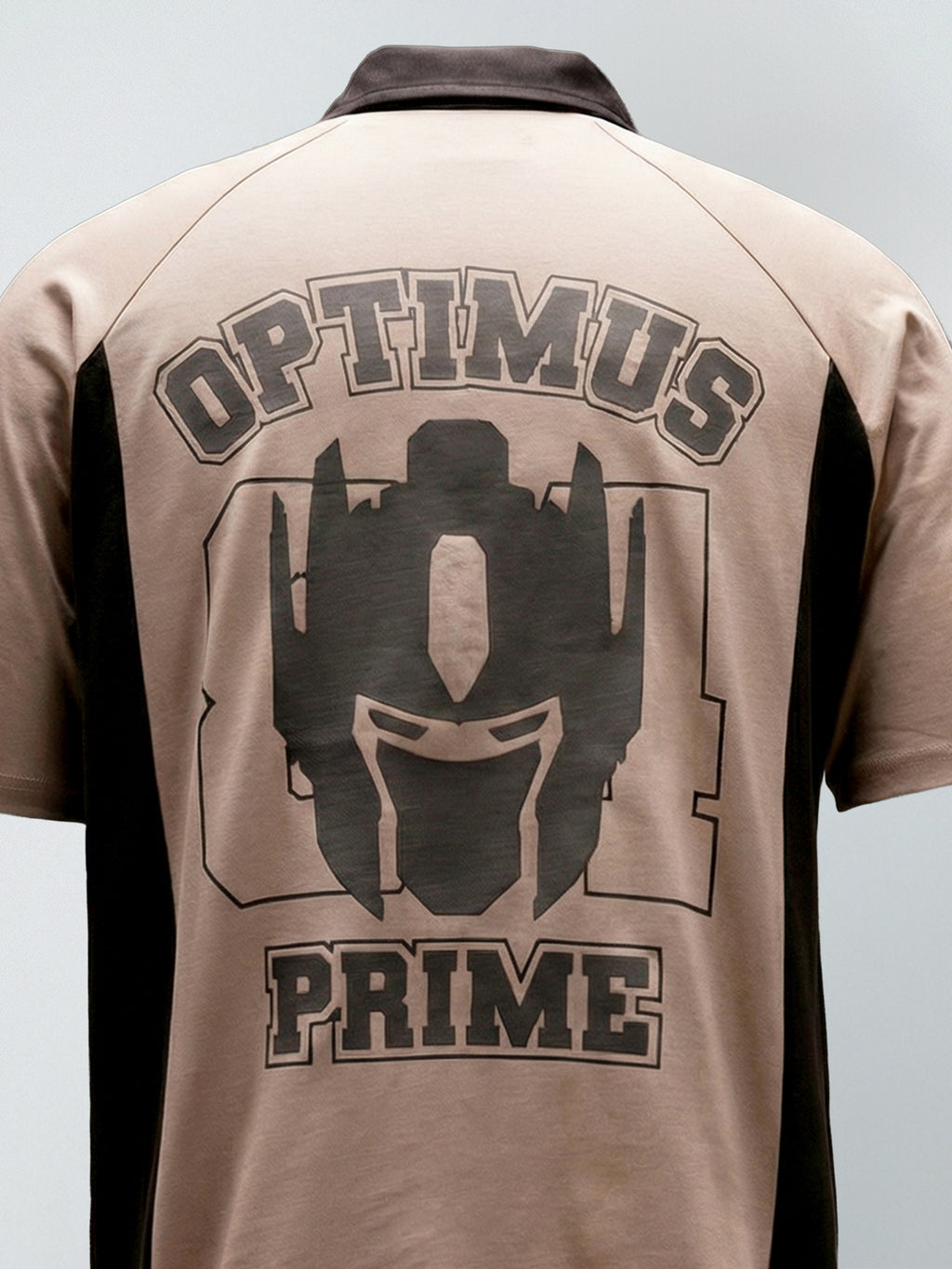 Highlander Men Peach Transformers Printed Polo Collar T-Shirt - Peach - Image 1