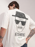 Highlander Men Off White Breaking Bad Printed Round Neck Oversized Fit T-Shirt - Off White - Image 1