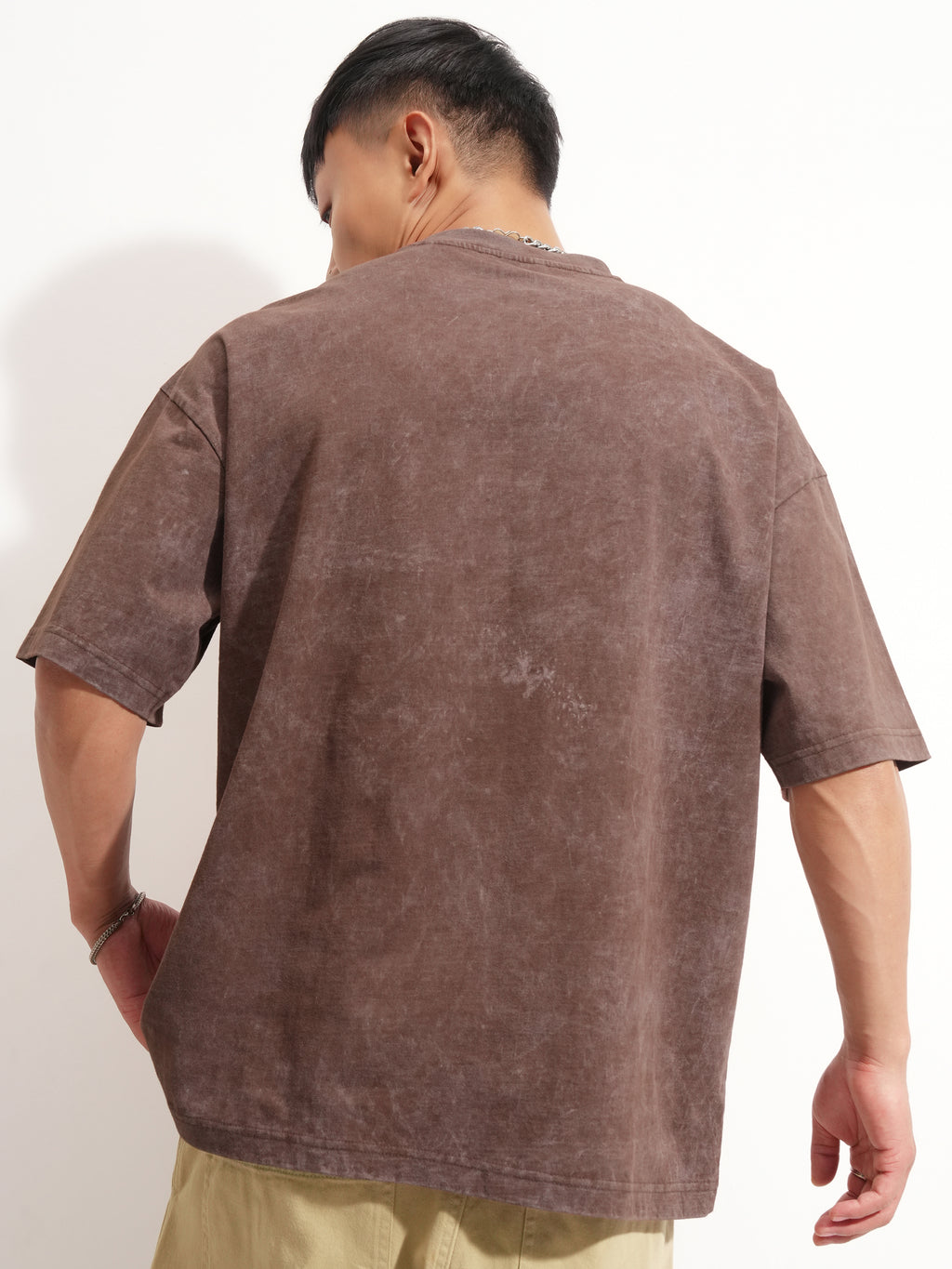 Highlander Men Brown Optimus Prime Printed Round Neck Oversized Fit T-Shirt - Brown - Image 3