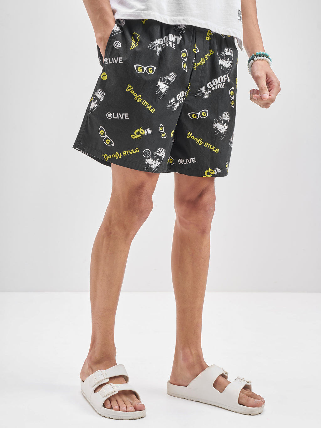 Disney By Highlander Men Black Goofy Cotton Boxers - Black - Image 6