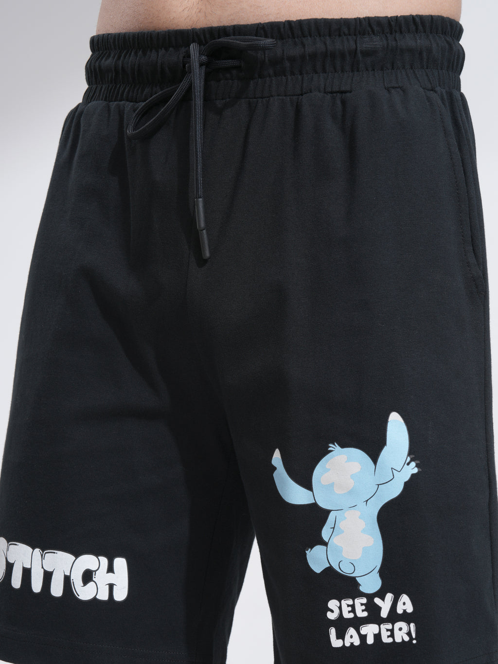 Disney By Highlander Men Blue Stitch T-Shirt With Shorts Co-Ords - Blue - Image 8