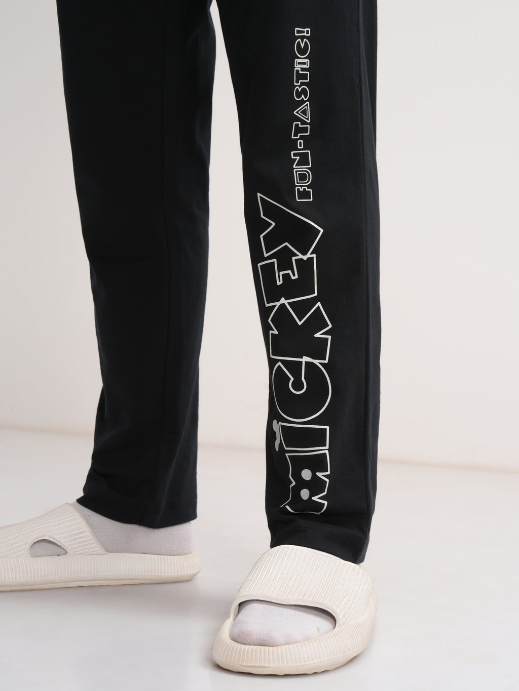 Disney By Highlander Men White Mickey Mouse T-Shirt With Trouser Co-Ords - White - Image 7