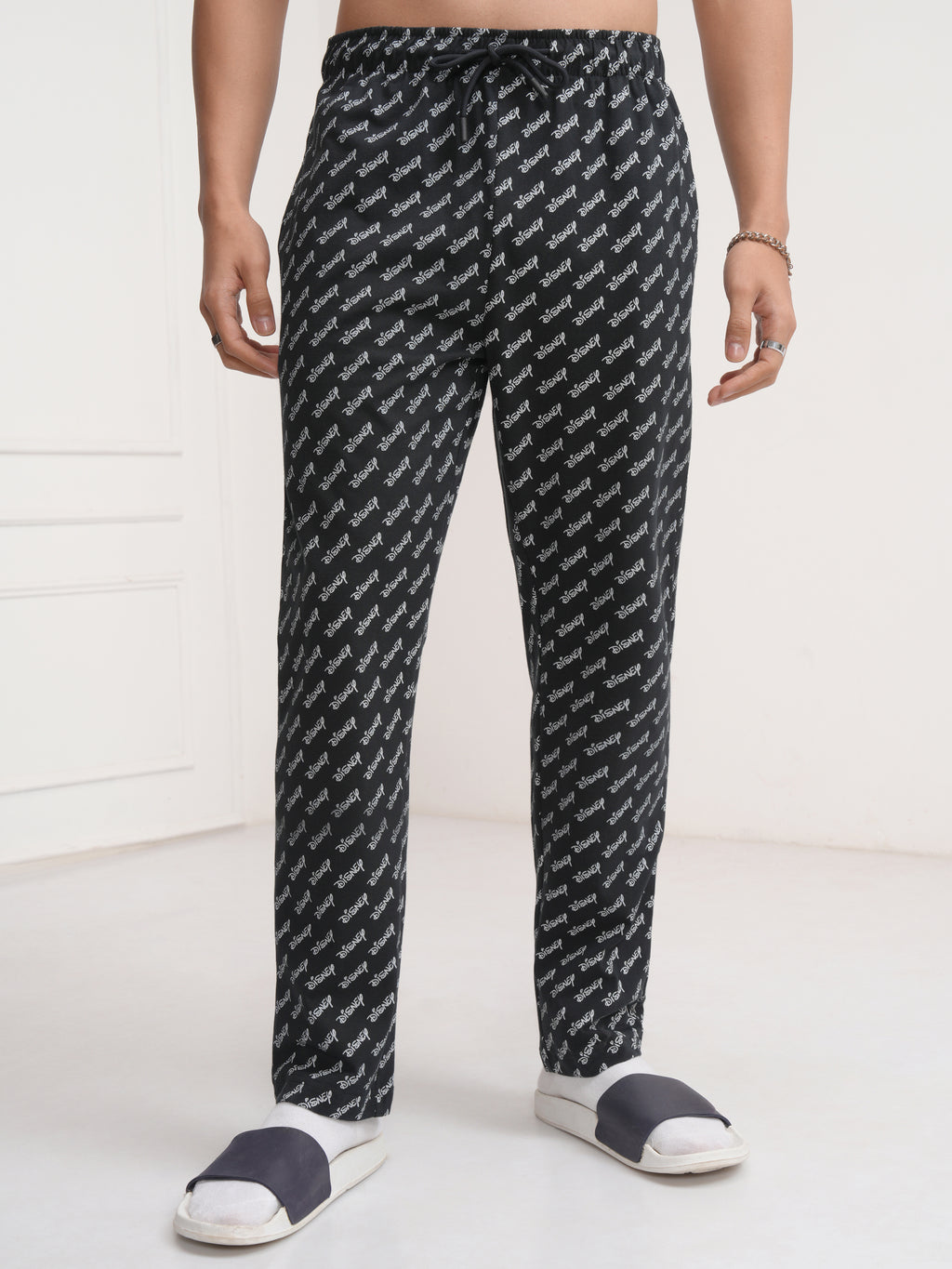 Disney By Highlander Men Off White Mickey Mouse T-Shirt With Trouser Co-Ords - Off White - Image 6