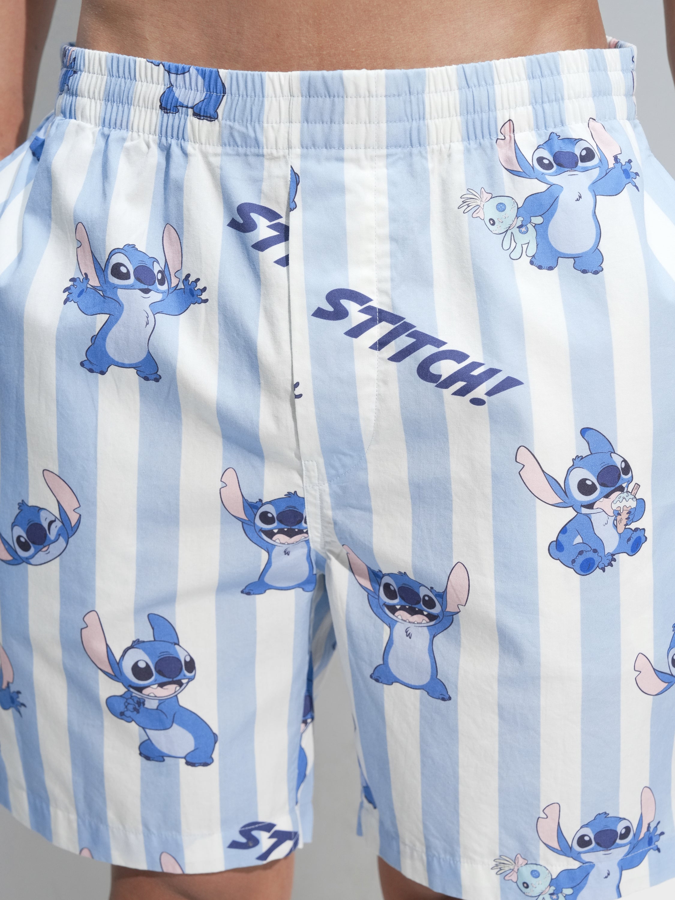 Disney By Highlander Men Blue Stitch Shirt With Shorts Co-Ords - Blue - Image 7