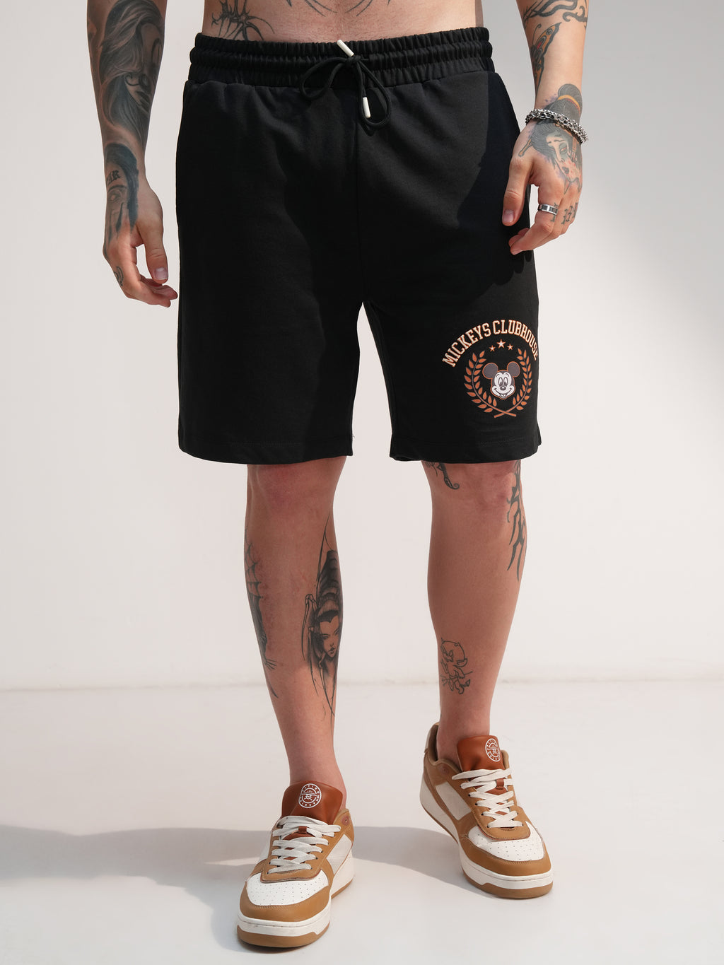Disney By Highlander Men Rust Mickey Mouse T-Shirt With Shorts Co-Ords - Rust - Image 8