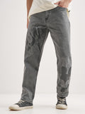 Disney By Highlander Men Grey Mickey Mouse Straight Fit Jeans - Grey - Image 1