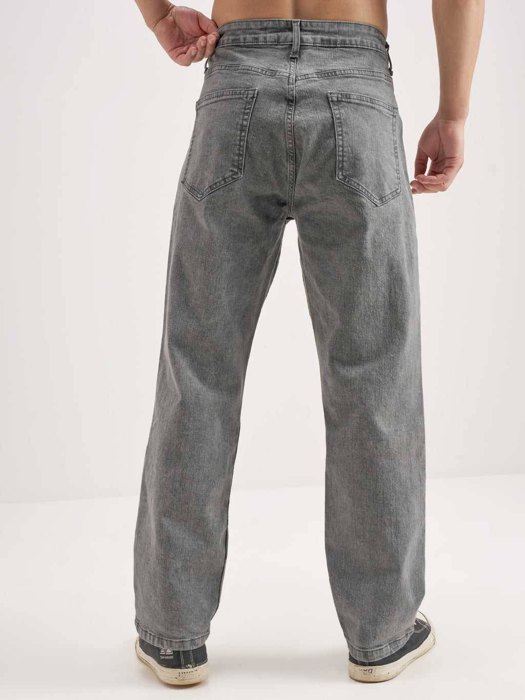 Disney By Highlander Men Grey Mickey Mouse Straight Fit Jeans - Grey - Image 3