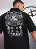 Disney By Highlander Men Black Mickey Mouse Printed Relaxed Fit Casual Shirt - Black - Image 1