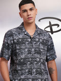 Disney By Highlander Men Black Mickey Mouse Printed Relaxed Fit Casual Shirt - Black - Image 1