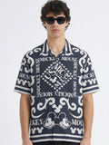 Disney By Highlander Men Black Mickey Mouse Printed Relaxed Fit Casual Shirt - Black - Image 1