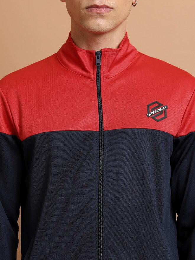 Highlander Men Navy/Red Sweatshirt With Trouser Co-Ords - Navy Blue - Image 5