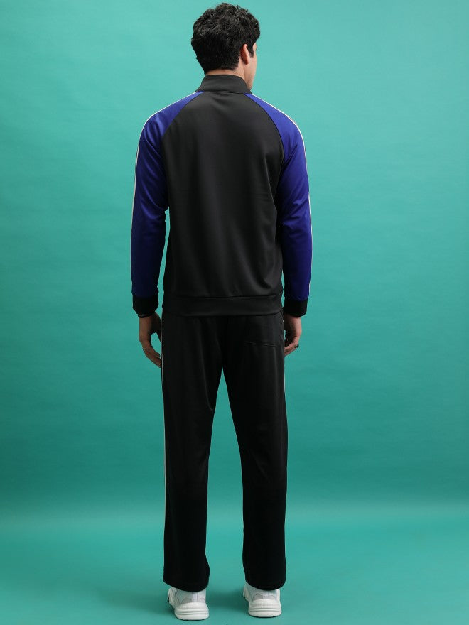 Men Sweatshirt With Trouser Co-Ords - Black - Image 3