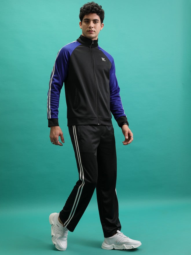 Men Sweatshirt With Trouser Co-Ords - Black - Image 4