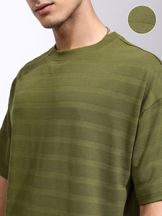 Highlander Men Olive T-Shirt With Shorts Co-Ords - Olive - Image 5