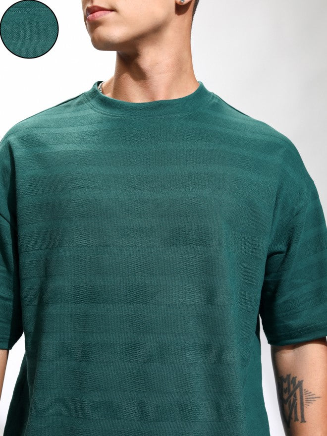 Highlander Men Teal T-Shirt With Shorts Co-Ords - Teal - Image 5