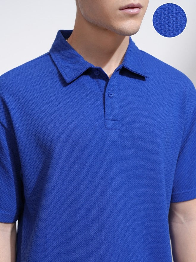Highlander Men Blue T-Shirt With Shorts Co-Ords - Blue - Image 5