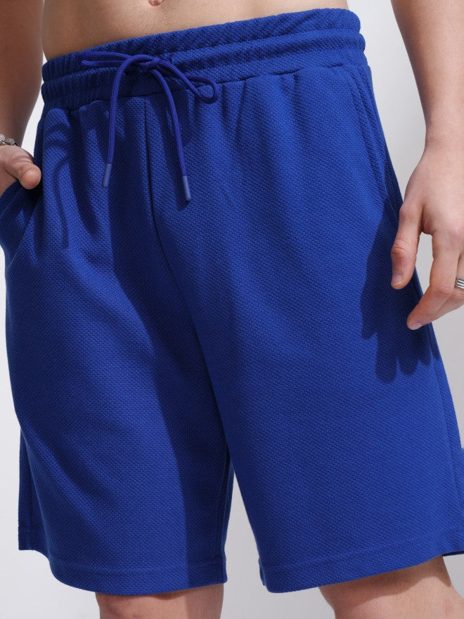 Highlander Men Blue T-Shirt With Shorts Co-Ords - Blue - Image 7