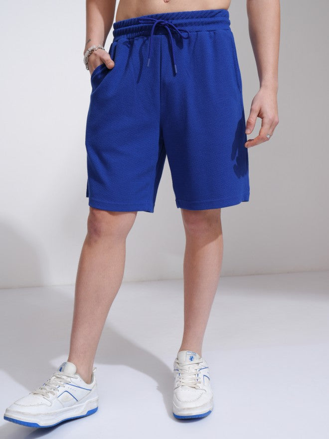 Highlander Men Blue T-Shirt With Shorts Co-Ords - Blue - Image 8