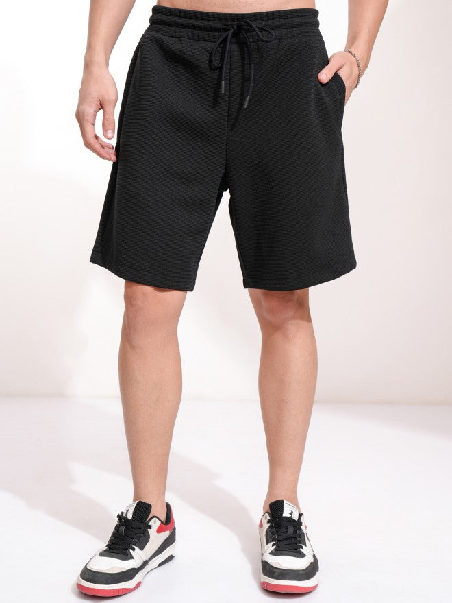 Highlander Men Black T-Shirt With Shorts Co-Ords - Black - Image 7