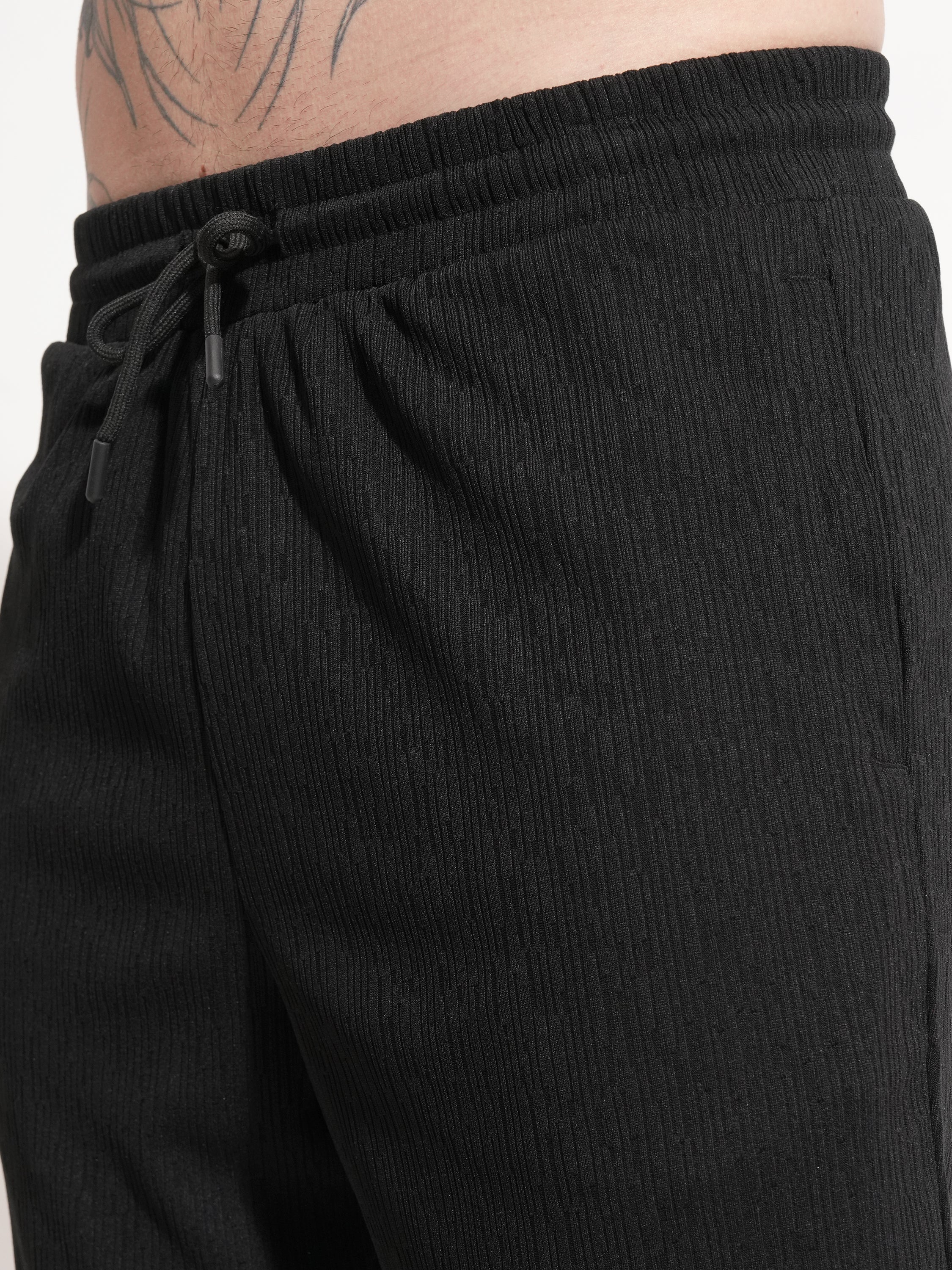 Highlander Men Black T-shirt With Shorts Co-Ords - Black - Image 8