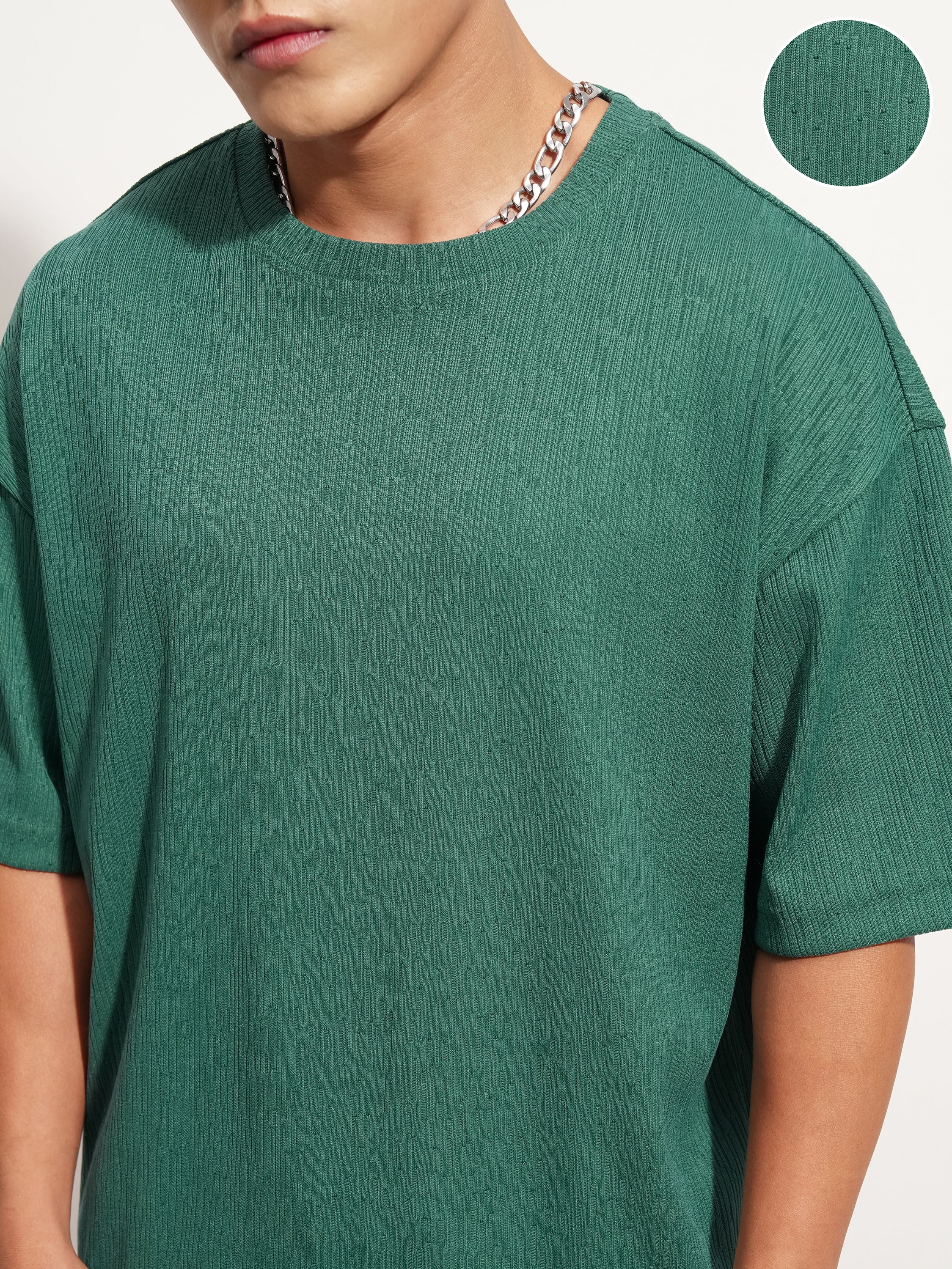 Highlander Men Teal T-Shirt With Shorts Co-Ords - Teal - Image 5