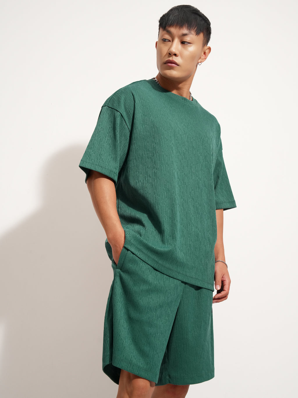 Highlander Men Teal T-Shirt With Shorts Co-Ords - Teal - Image 6