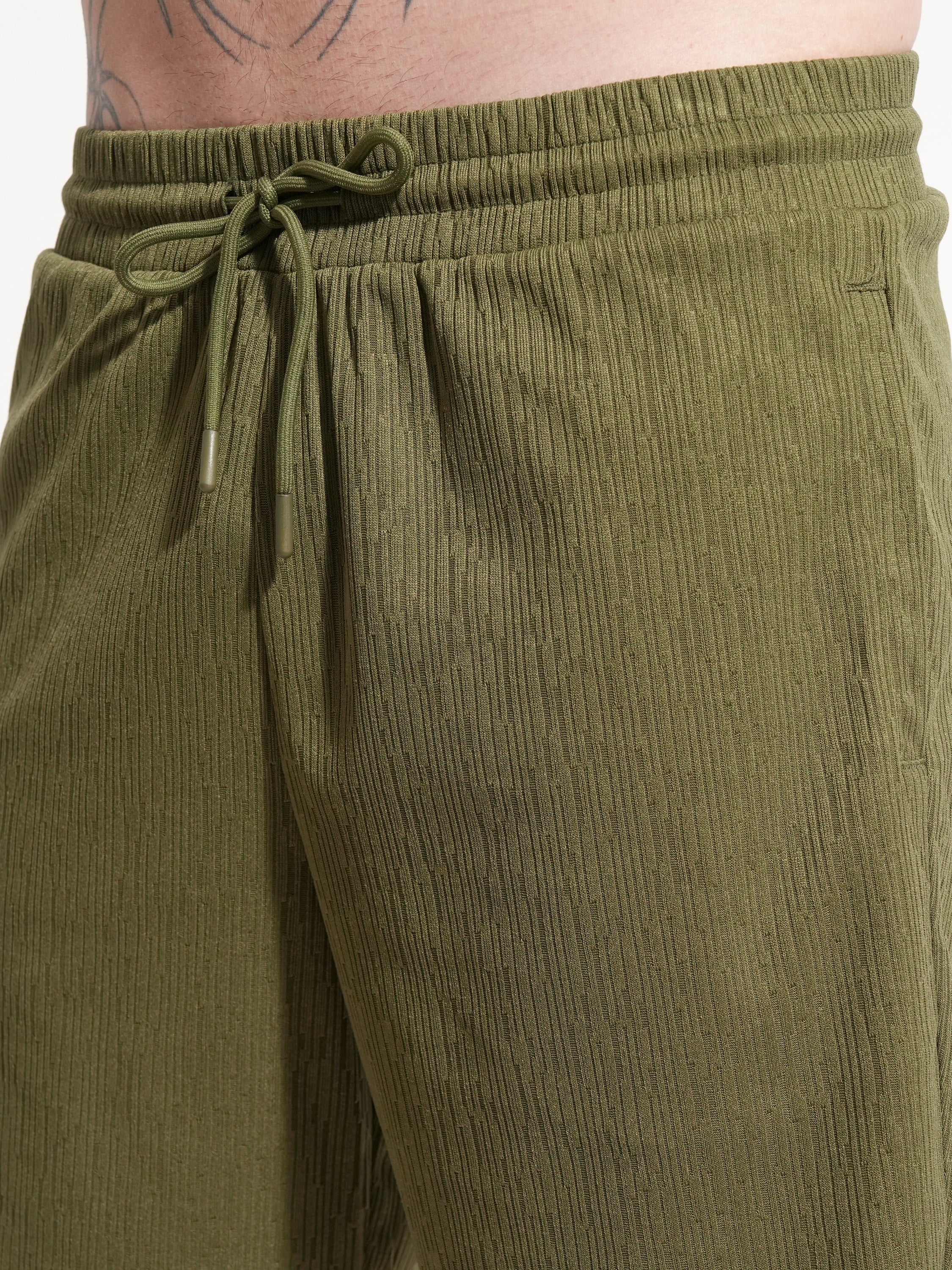 Highlander Men Olive T-shirt With Shorts Co-Ords - Olive - Image 7