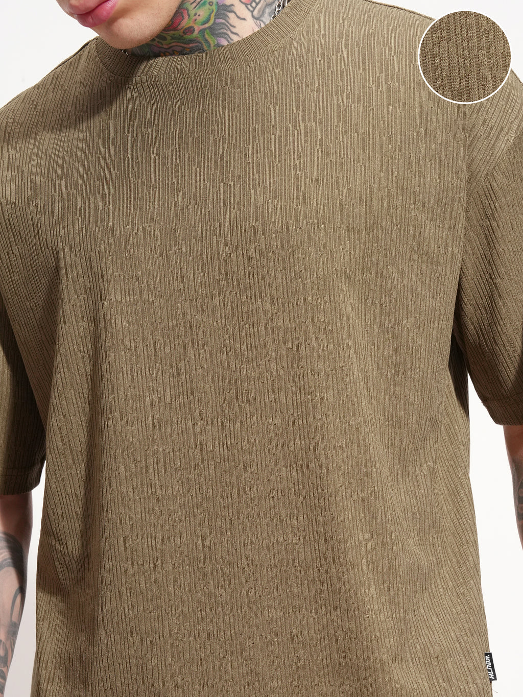Highlander Men Brown T-shirt With Shorts Co-Ords - Brown - Image 5