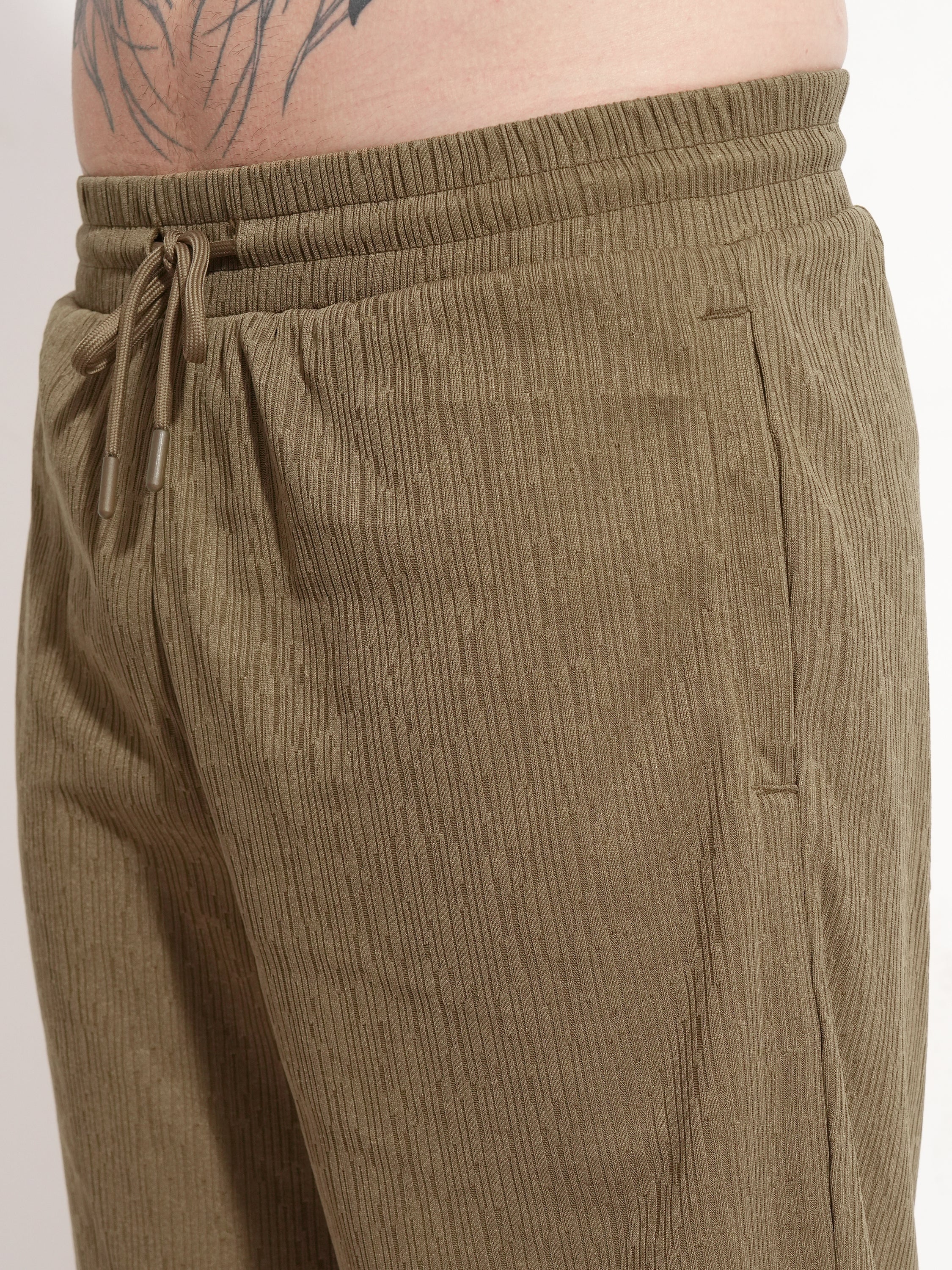 Highlander Men Brown T-shirt With Shorts Co-Ords - Brown - Image 7