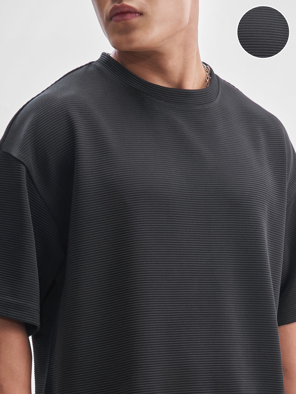 Highlander Men Black T-Shirt With Shorts Co-Ords - Black - Image 5