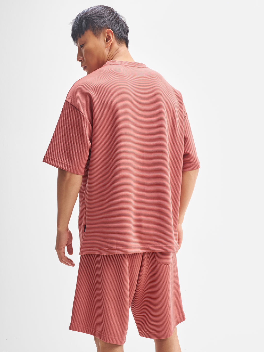 Highlander Men Peach T-shirt With Shorts Co-Ords - Peach - Image 3