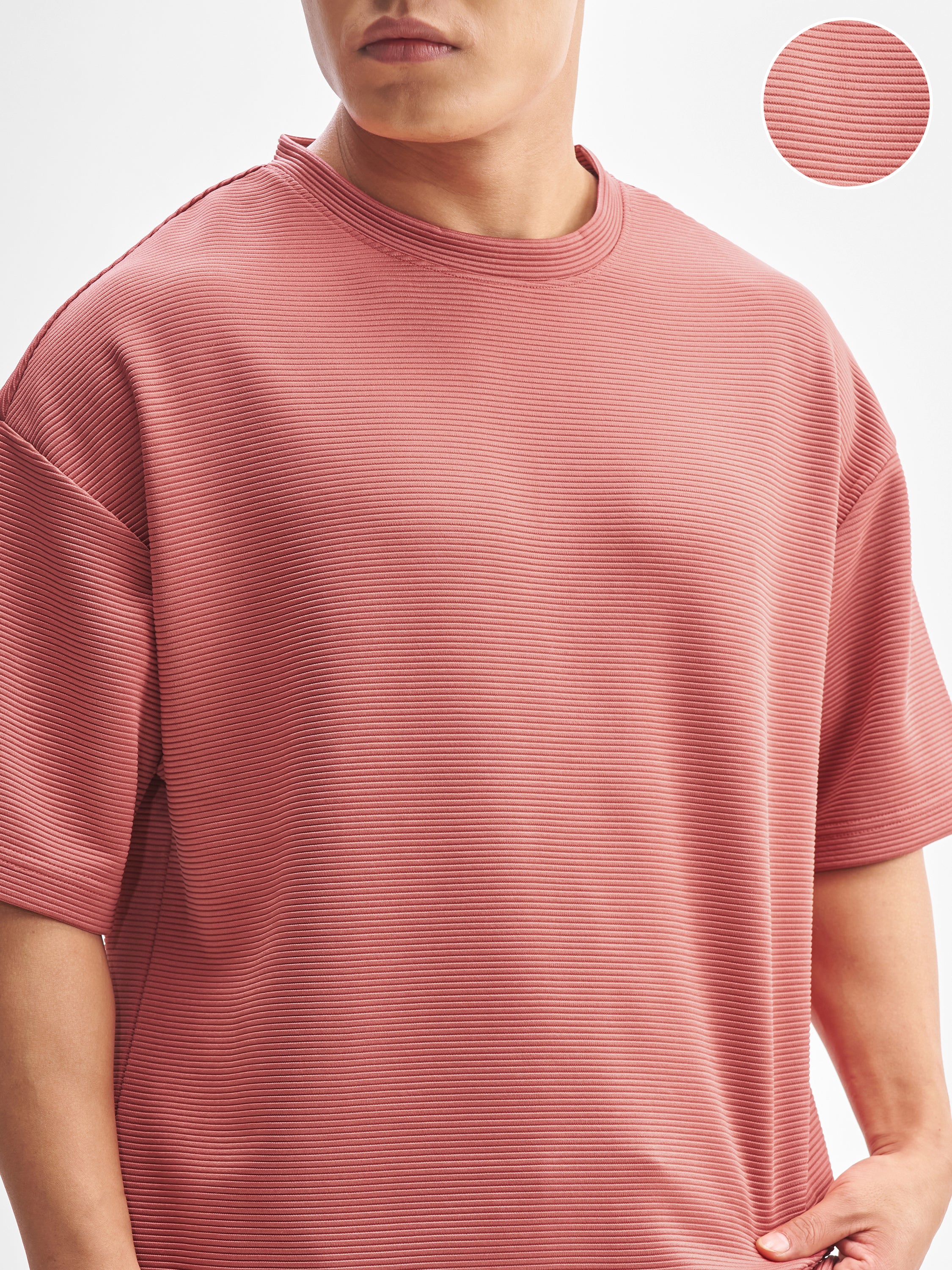 Highlander Men Peach T-shirt With Shorts Co-Ords - Peach - Image 5