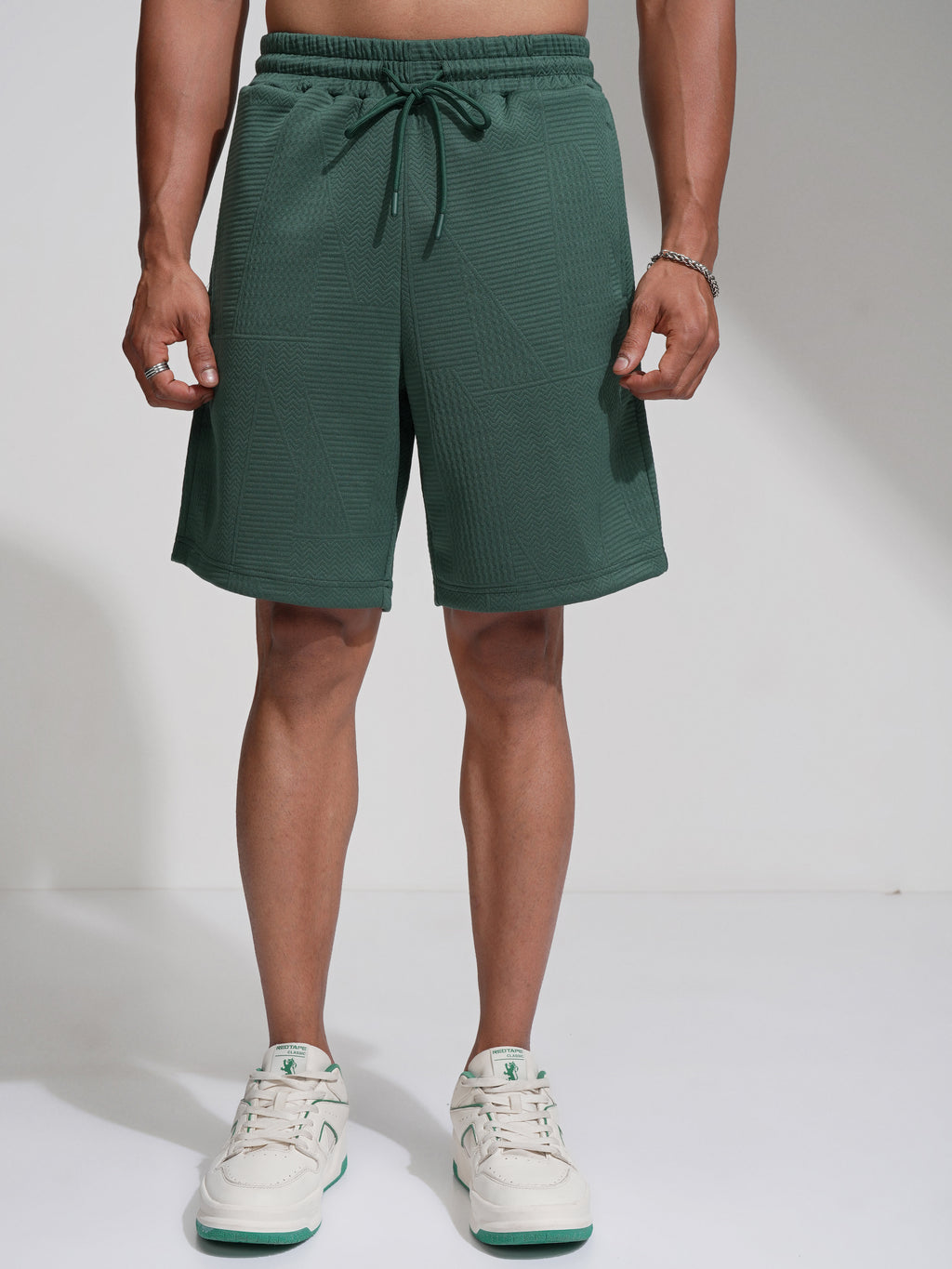 Highlander Men Teal Shirt With Shorts Co-Ords - Teal - Image 8