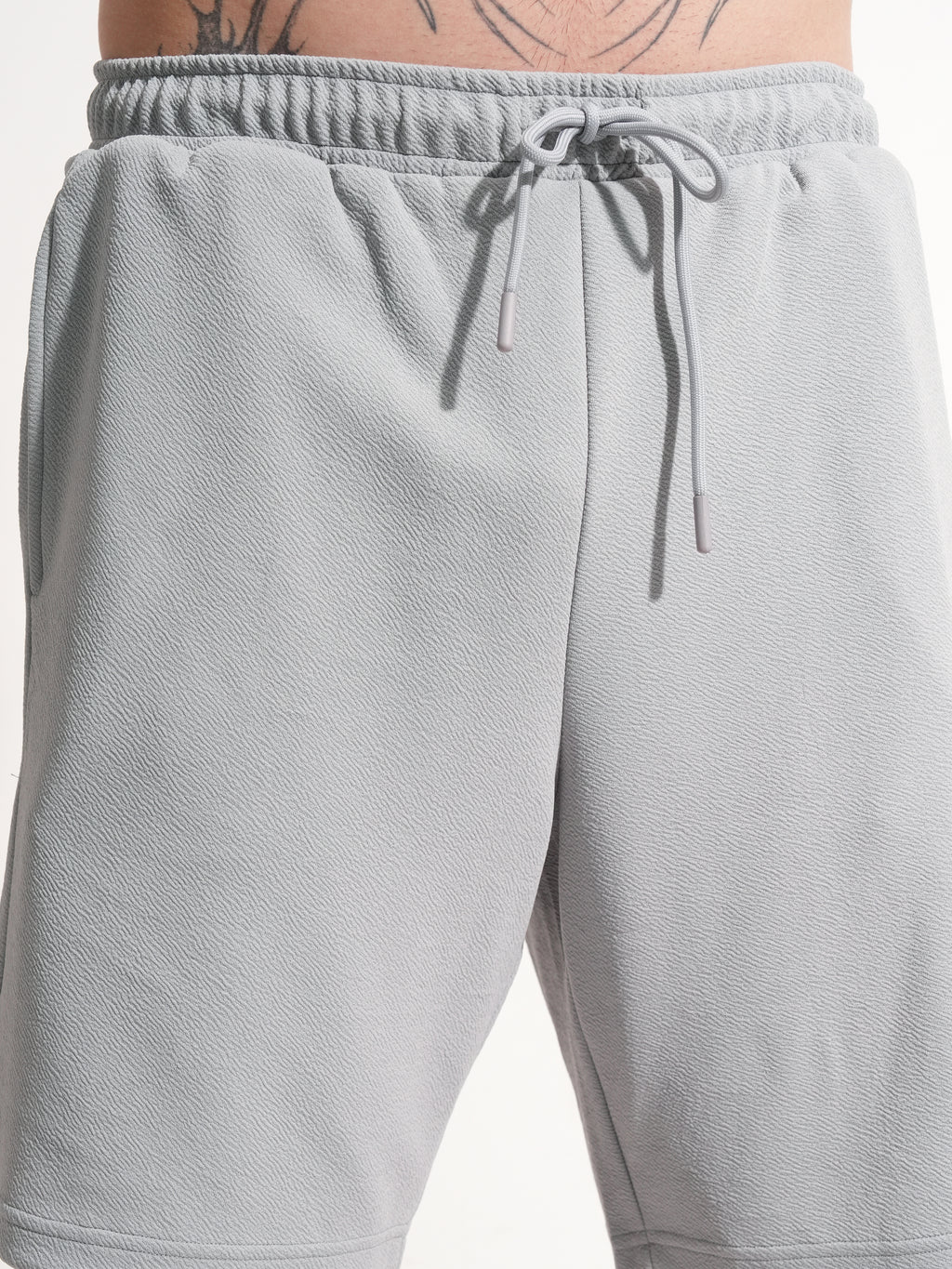 Highlander Men Grey Shirt With Shorts Co-Ords - Grey - Image 7