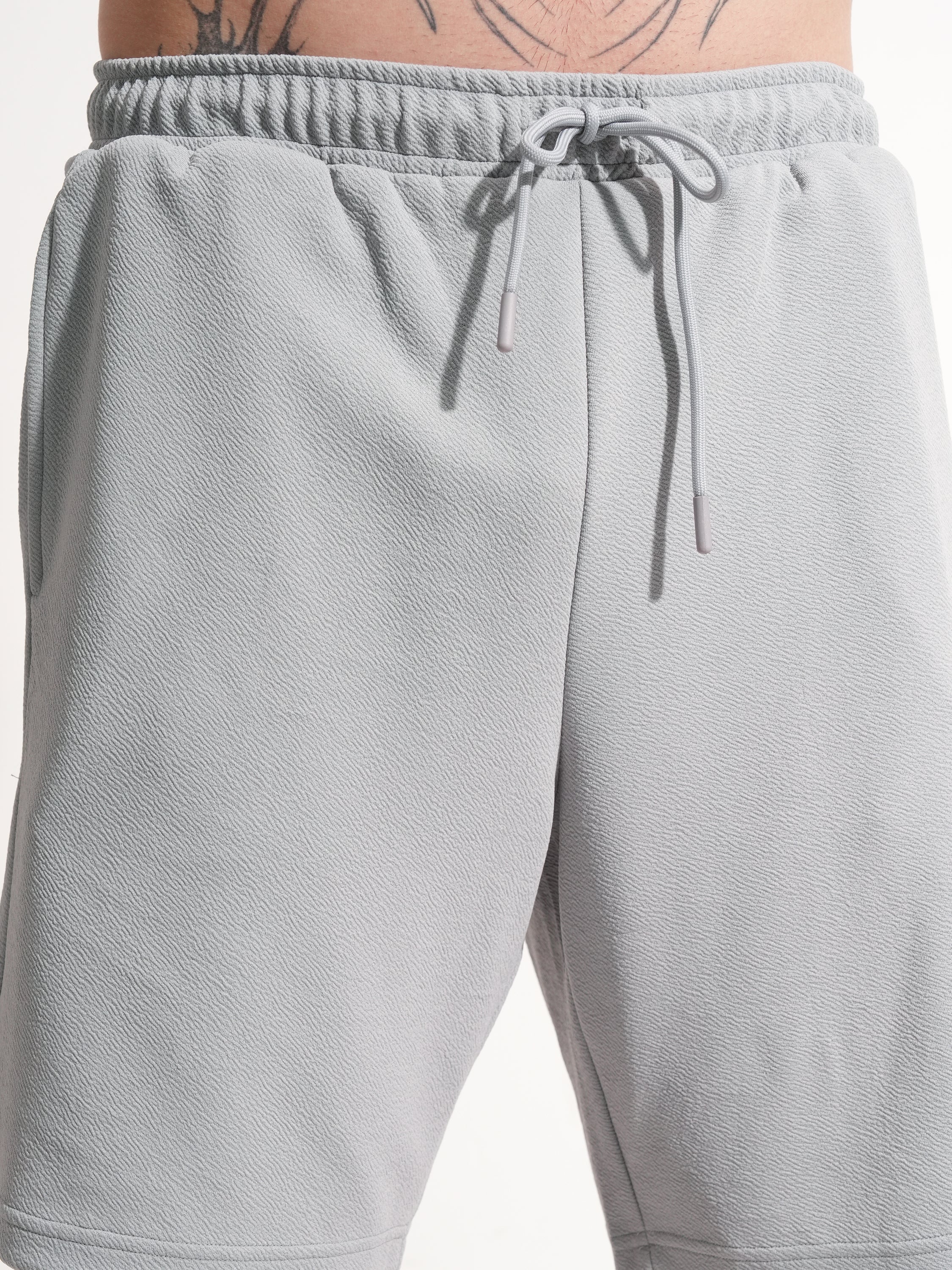 Highlander Men Grey Shirt With Shorts Co-Ords - Grey - Image 7