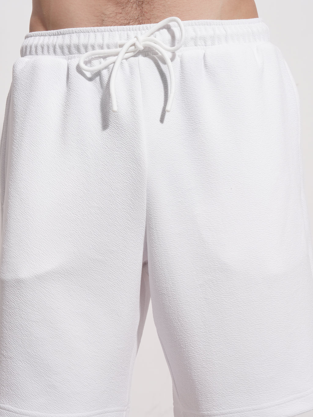 Highlander Men White Shirt With Shorts Co-Ords - White - Image 7