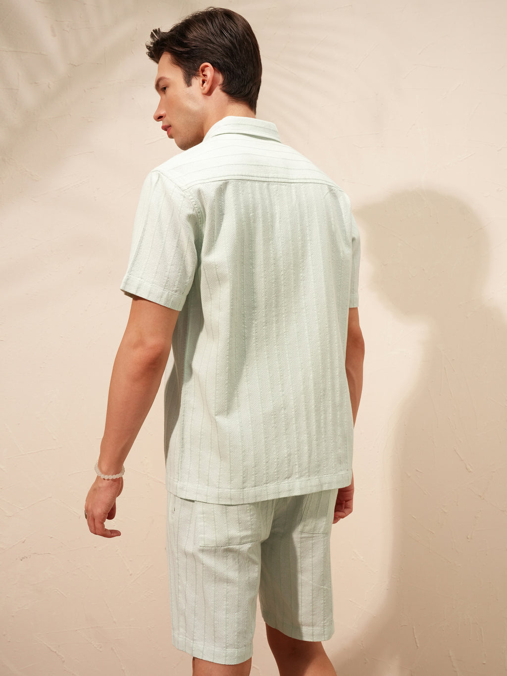 Highlander Men Green Shirt With Shorts Co-Ords - Green - Image 3