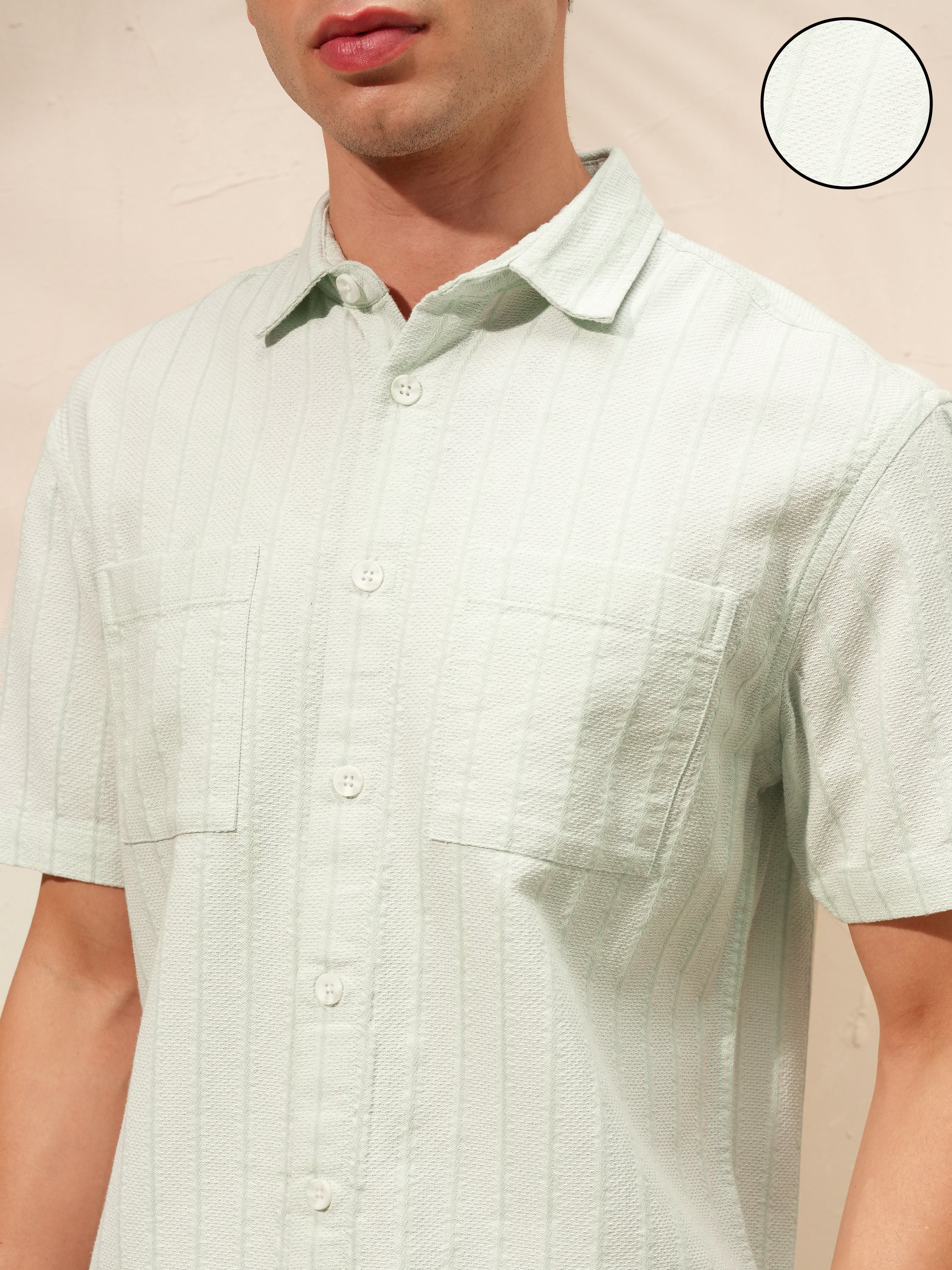 Highlander Men Green Shirt With Shorts Co-Ords - Green - Image 5