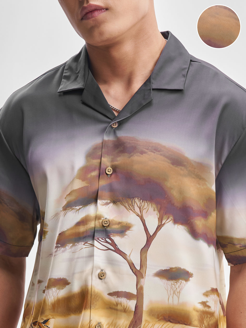Highlander Men Multi Shirt With Shorts Co-Ords - Multi - Image 5