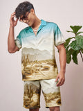 Highlander Men Multi Shirt With Shorts Co-Ords - Multi - Image 1