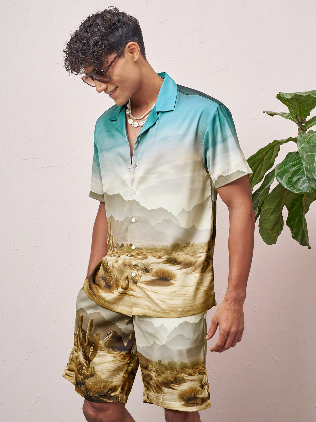 Highlander Men Multi Shirt With Shorts Co-Ords - Multi - Image 4