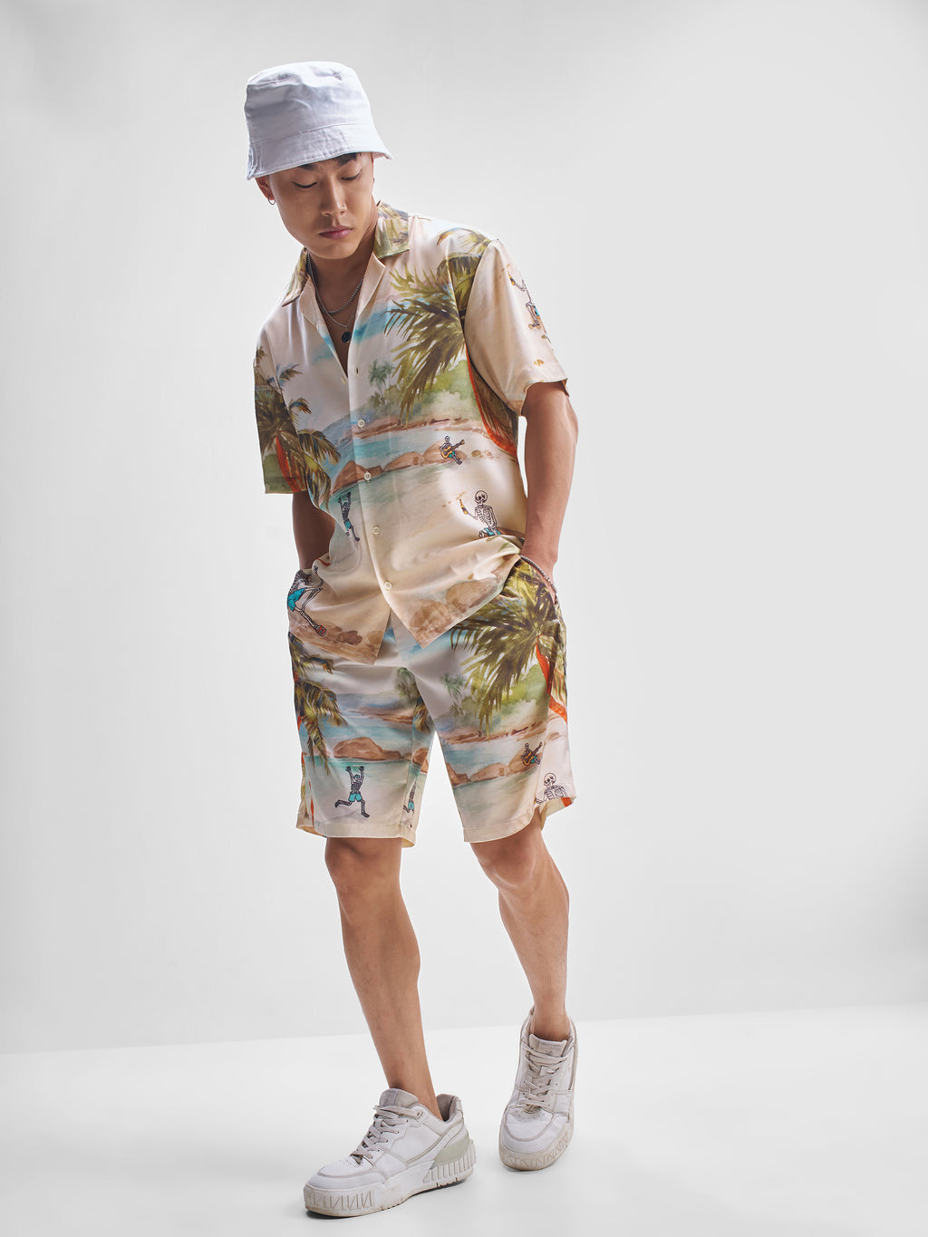 Highlander Men Multi Shirt With Shorts Co-Ords - Multi - Image 2