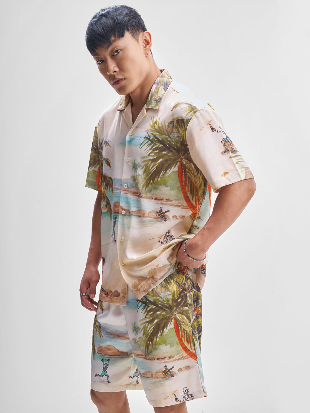 Highlander Men Multi Shirt With Shorts Co-Ords - Multi - Image 4