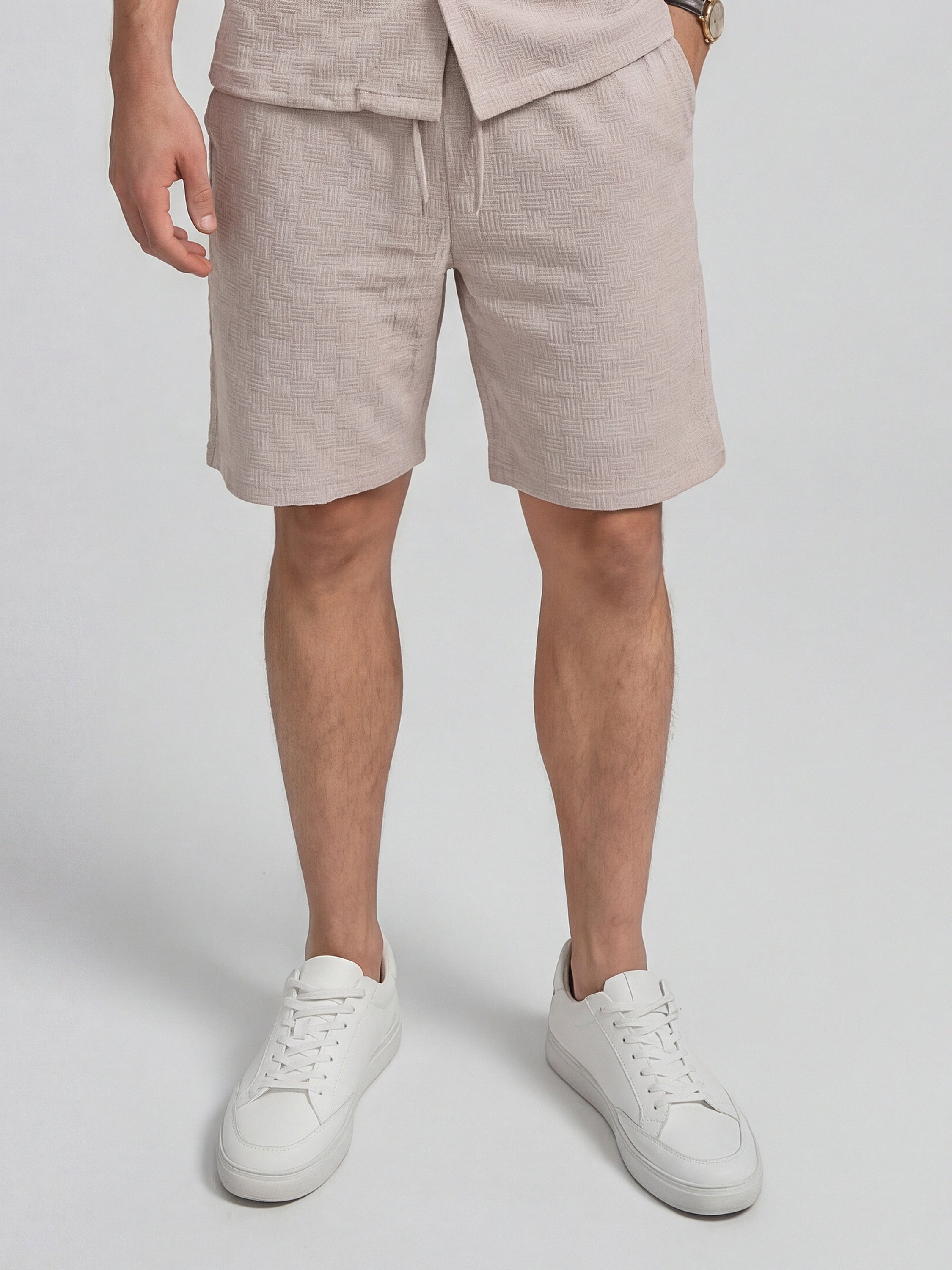 Highlander Men Lavender Shirt With Shorts Co-Ords - Lavender - Image 7