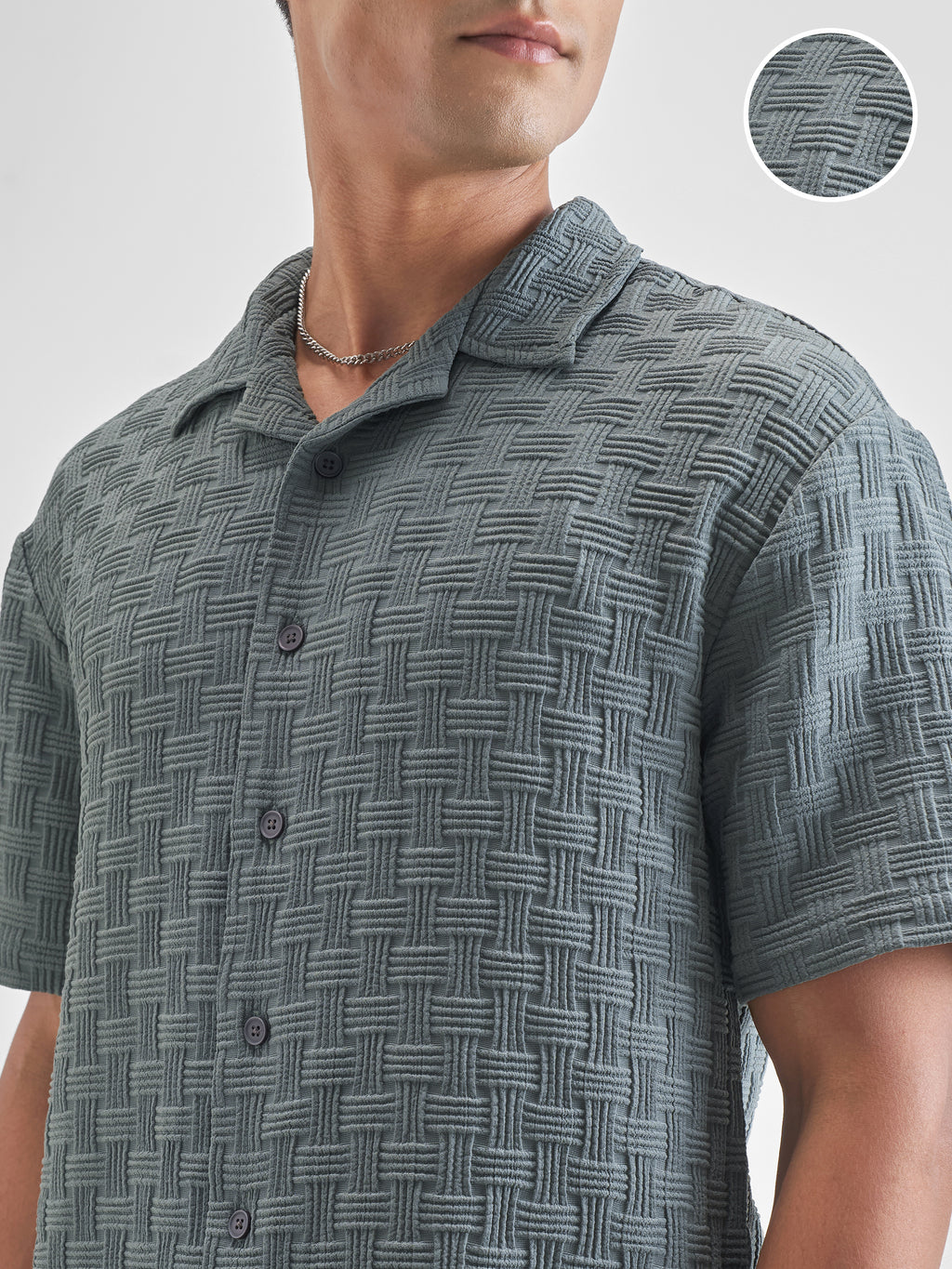 Highlander Men Olive Shirt With Shorts Co-Ords - Olive - Image 5