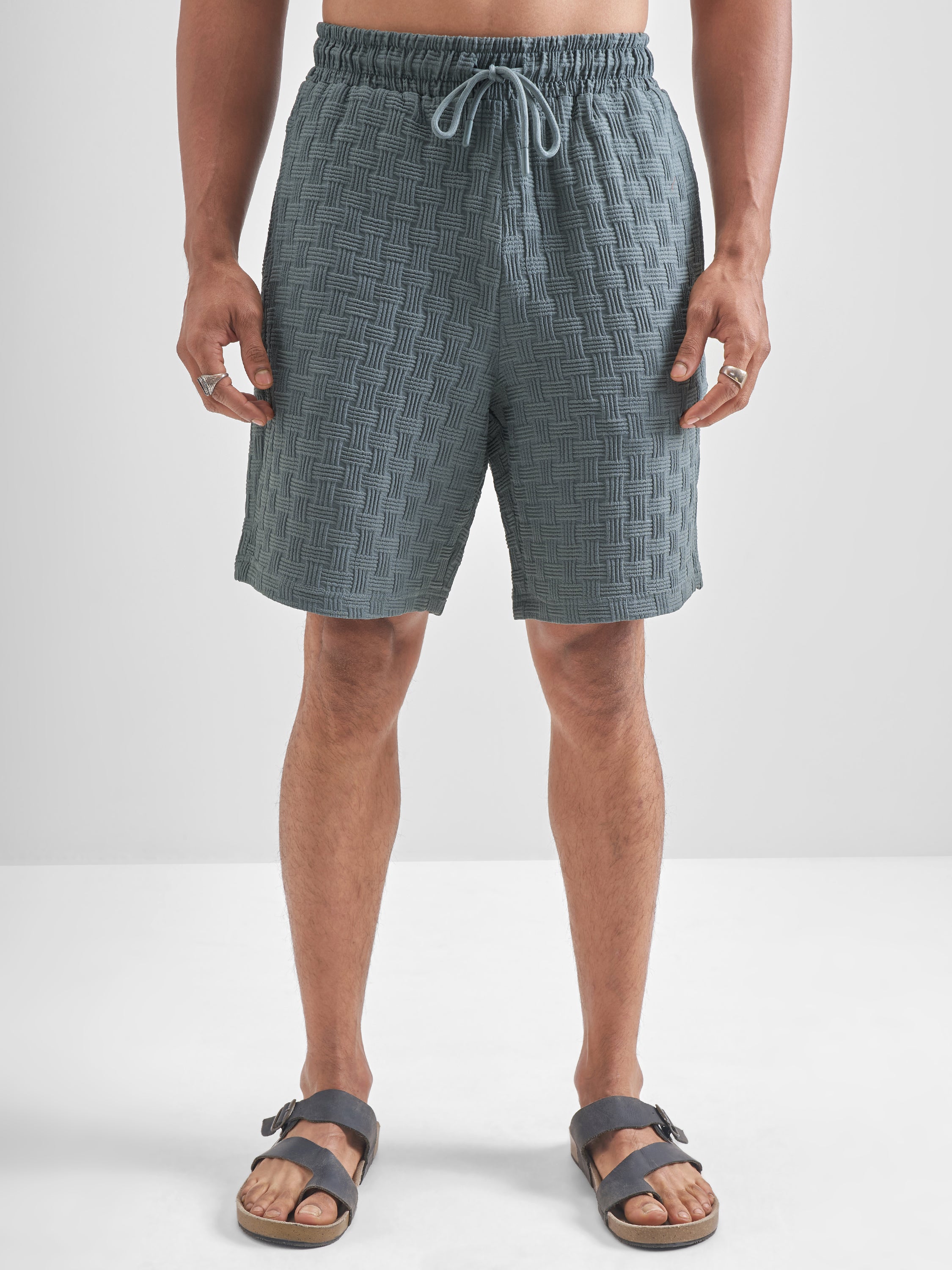 Highlander Men Olive Shirt With Shorts Co-Ords - Olive - Image 7