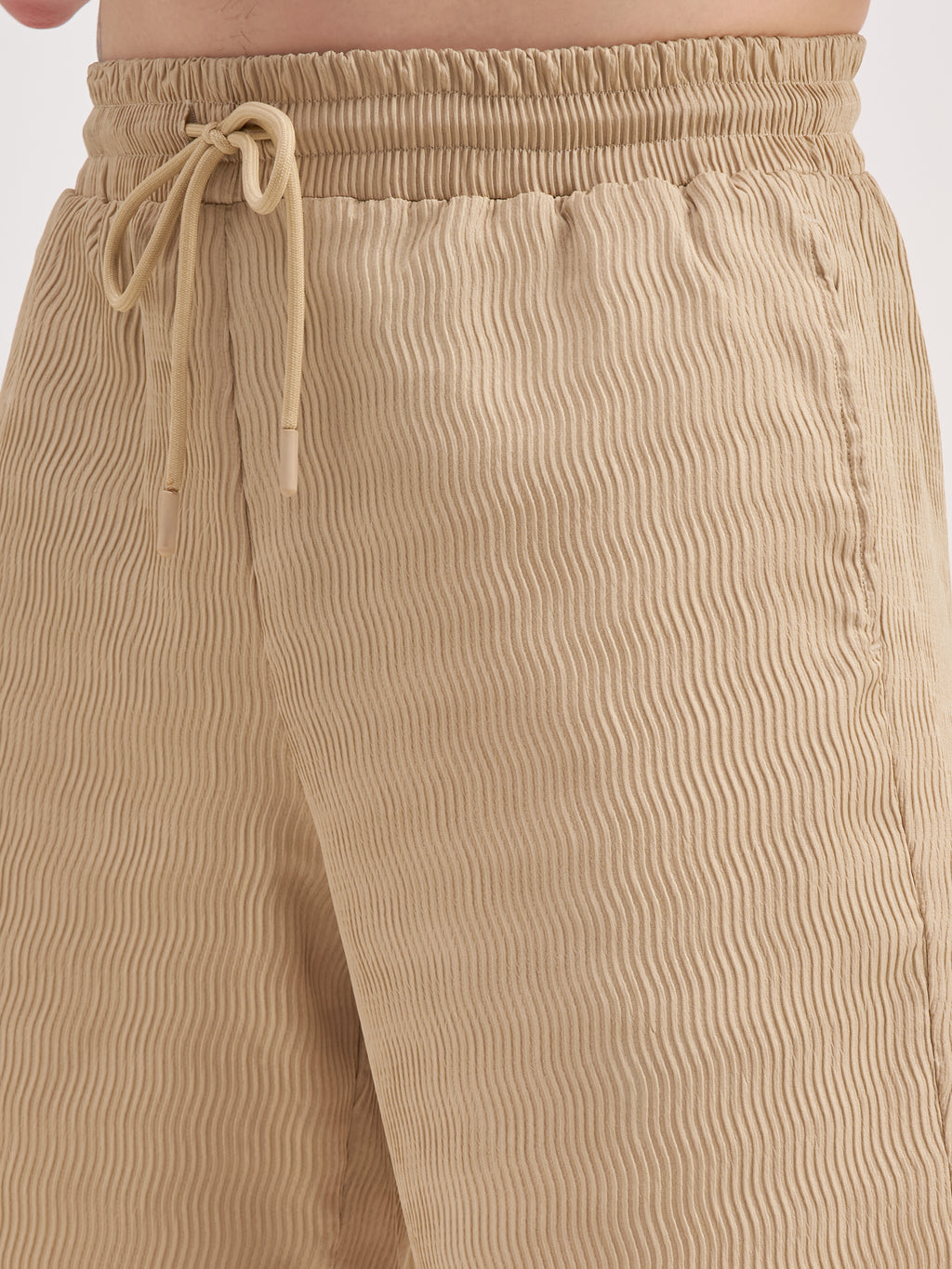 Highlander Men Beige Shirt With Shorts Co-Ords - Beige - Image 8