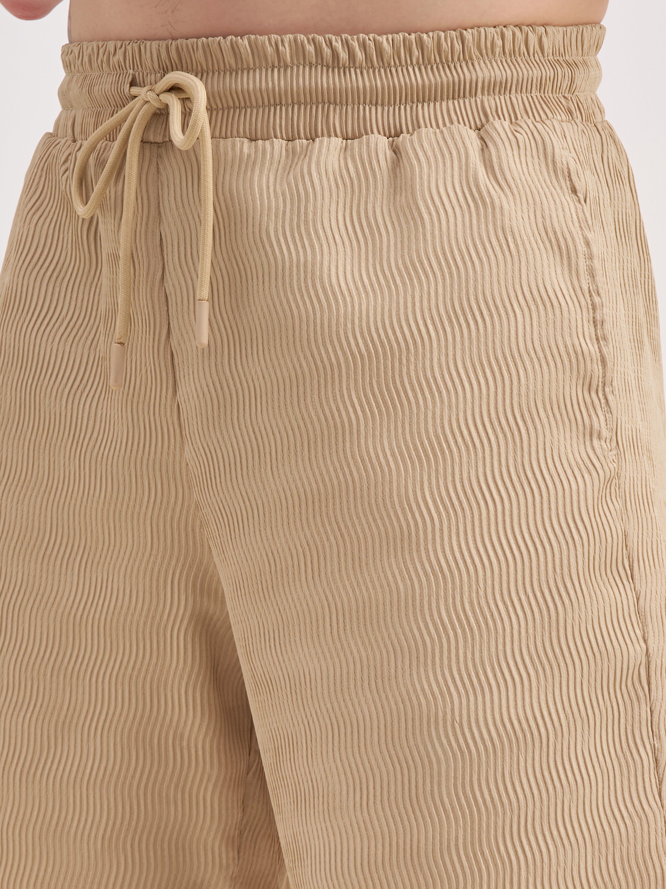 Highlander Men Beige Shirt With Shorts Co-Ords